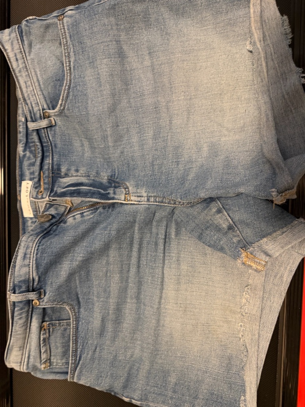 LOFT Light Wash Denim Jean Shorts